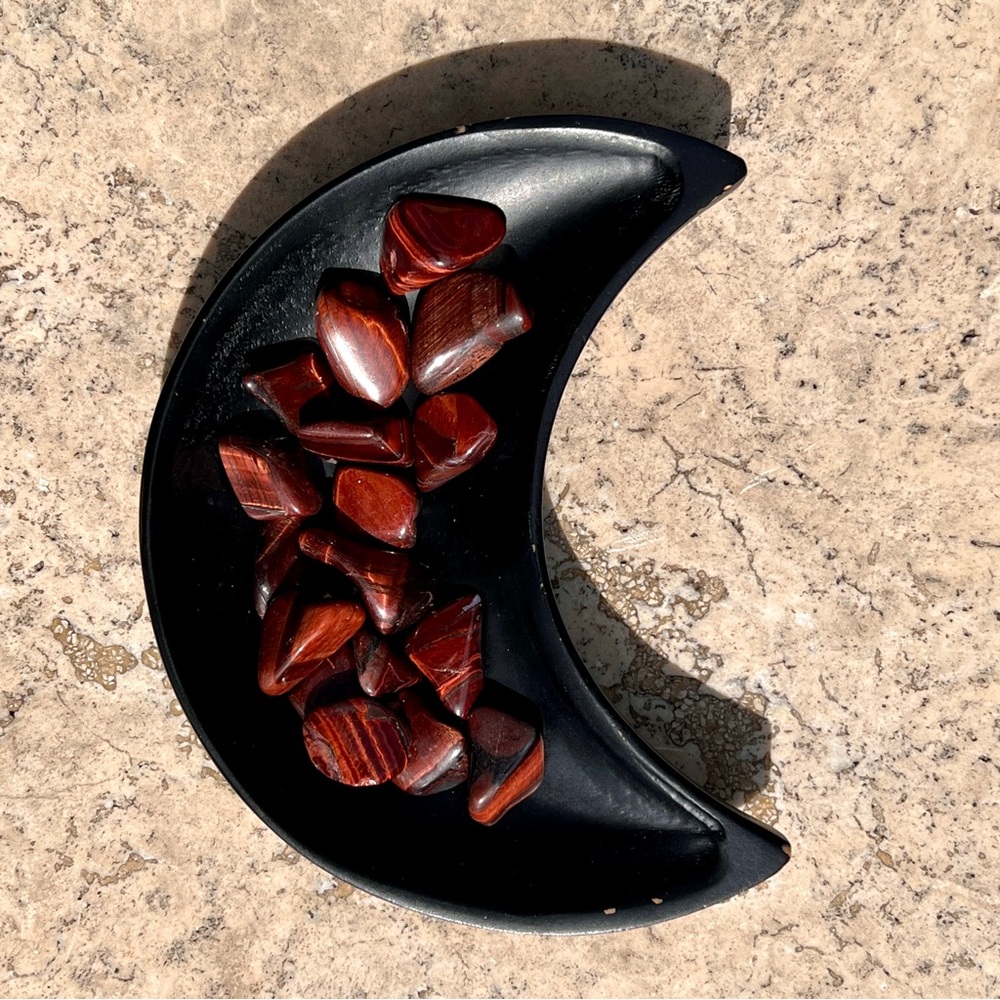 2 Ounces of Tumbled Red Tiger Eye Stones